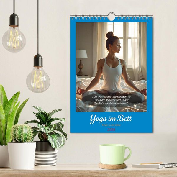 Produktbild: Yoga im Bett (Wandkalender 2026 DIN A4 hoch), CALVENDO Monatskalender