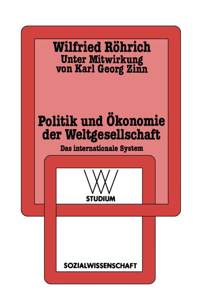 Produktbild: Politik und &Ouml;konomie der Weltgesellschaft