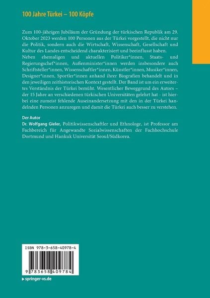 Produktbild: 100 Jahre T&uuml;rkei &ndash; 100 K&ouml;pfe
