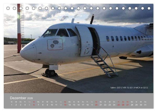 Produktbild: Flugzeuge im Auge der Kamera (Tischkalender 2026 DIN A5 quer), CALVENDO Monatskalender