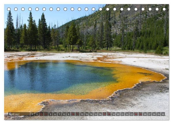 Produktbild: Farben des Yellowstone National Park 2027 (Tischkalender 2027 DIN A5 quer), CALVENDO Monatskalender