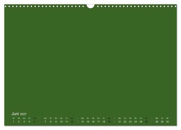 Produktbild: Bastelkalender - dunkel Gr&uuml;n (Wandkalender 2027 DIN A3 quer), CALVENDO Monatskalender