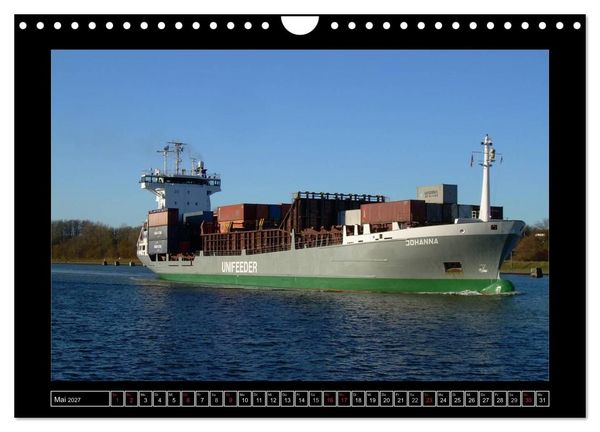 Produktbild: Containerschiffe (Wandkalender 2027 DIN A4 quer), CALVENDO Monatskalender