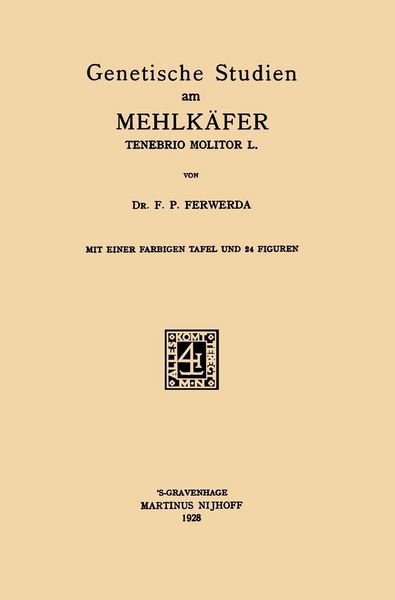 Produktbild: Genetische Studien am Mehlk&auml;fer Tenebrio Molitor L