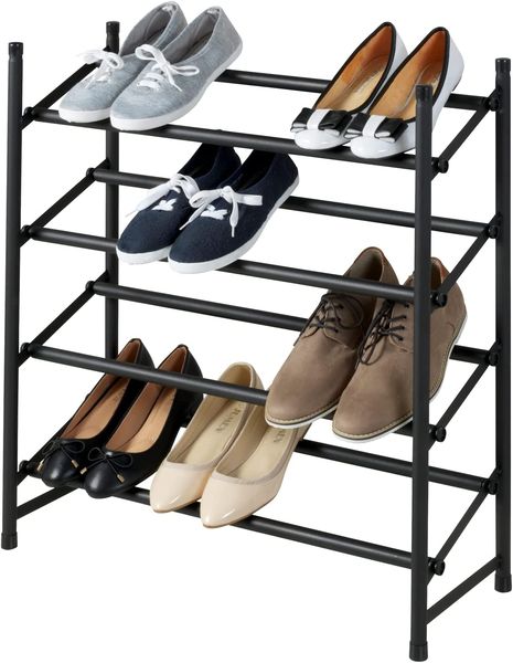 Produktbild: Anti-Rutsch-Schuhregal Mod. Hero ausziehbar, aus pulverbeschichtetem Metall