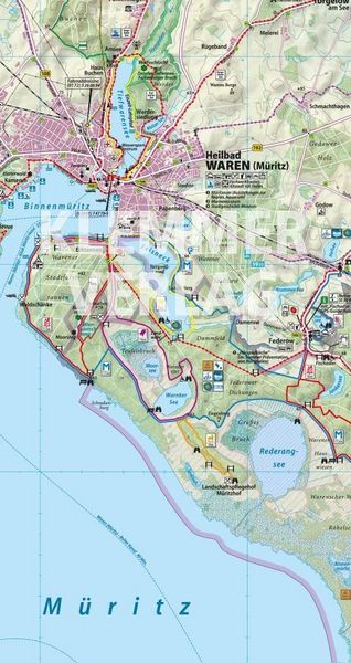 Produktbild: Rad- und Wanderkarte Rund um die M&uuml;ritz