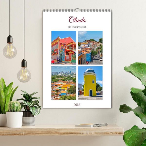 Produktbild: Olinda - ein Traumreiseziel (Wandkalender 2026 DIN A2 hoch), CALVENDO Monatskalender