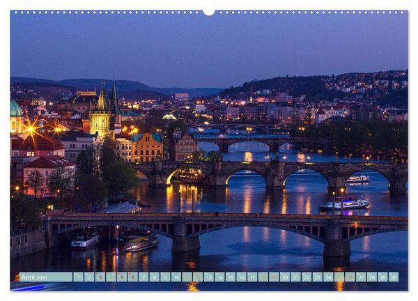 Produktbild: Die Karlsbr&uuml;cke in Prag (Wandkalender 2026 DIN A2 quer), CALVENDO Monatskalender