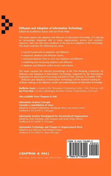 Produktbild: Diffusion and Adoption of Information Technology