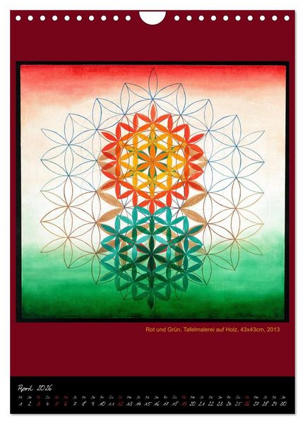 Produktbild: Die heilige Blume des Lebens - Mandalas von Istvan Seidel (Wandkalender 2026 DIN A4 hoch), CALVENDO Monatskalender