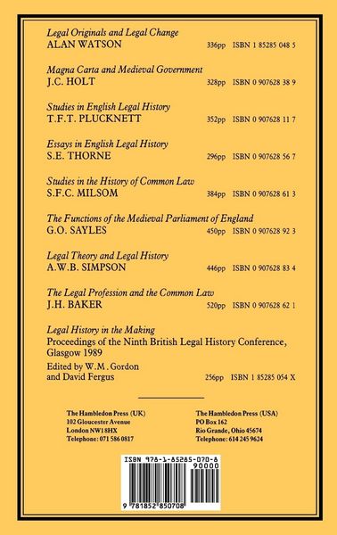 Produktbild: The Making of the Common Law