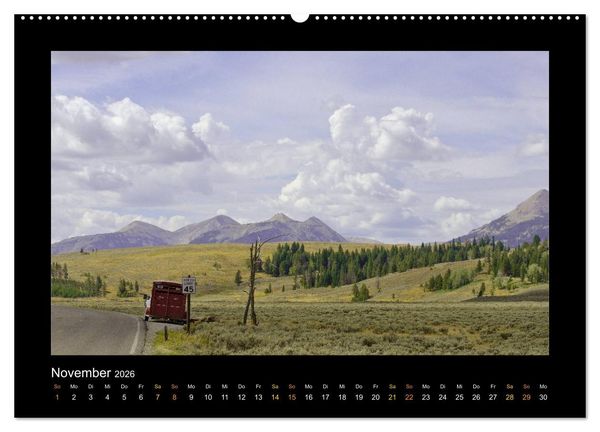 Produktbild: Yellowstone - Wunder der Natur (Wandkalender 2026 DIN A2 quer), CALVENDO Monatskalender
