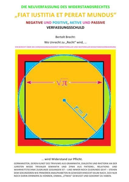 Die Neuverfassung des Widerstandsrechtes – „fiat Iustitia Et Pereat Mundus“, Taschenbuch von C. M. Faust, Epubli, 9783745003376