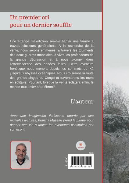 Produktbild: Francis Mazeau: Premier cri pour un dernier souffle