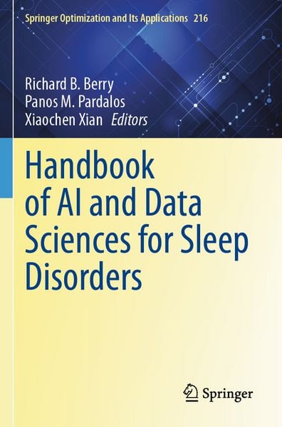 Produktbild: Handbook of AI and Data Sciences for Sleep Disorders