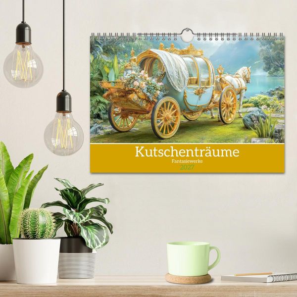 Produktbild: Kutschentr&auml;ume - Fantasiewerke (Wandkalender 2027 DIN A4 quer), CALVENDO Monatskalender