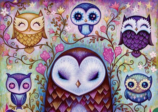 Heye - Standardpuzzle - Great Big Owl Standard, 1000 Teile