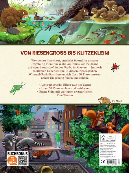 Produktbild: WimmelSuchBuch: Tiere &uuml;ber und unter der Erde (Buchbonus)