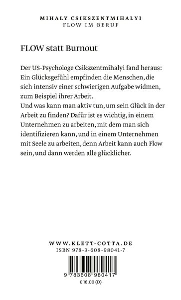 Produktbild: Flow im Beruf