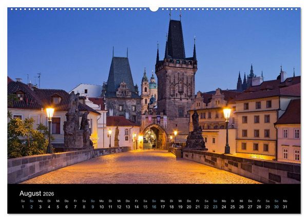 Produktbild: Metropolen zur blauen Stunde 2026 (Wandkalender 2026 DIN A2 quer), CALVENDO Monatskalender