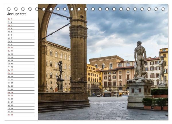 Produktbild: Impressionen aus FLORENZ (Tischkalender 2026 DIN A5 quer), CALVENDO Monatskalender