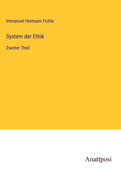 Produktbild: System der Ethik