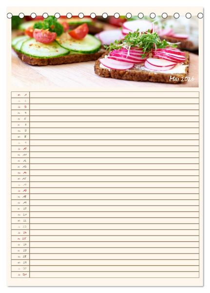 Produktbild: Guten Appetit (Tischkalender 2026 DIN A5 hoch), CALVENDO Monatskalender