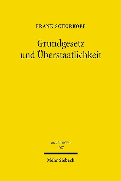 Produktbild: Grundgesetz und &Uuml;berstaatlichkeit