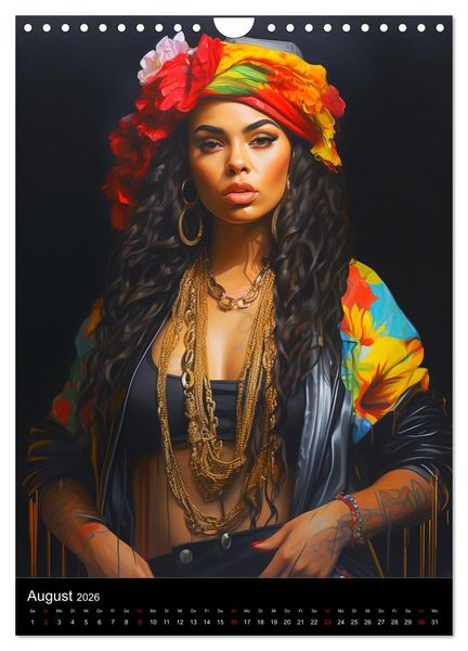 Produktbild: Rap Queens. Badass Attitude im Streetwear-Charme (Wandkalender 2026 DIN A4 hoch), CALVENDO Monatskalender