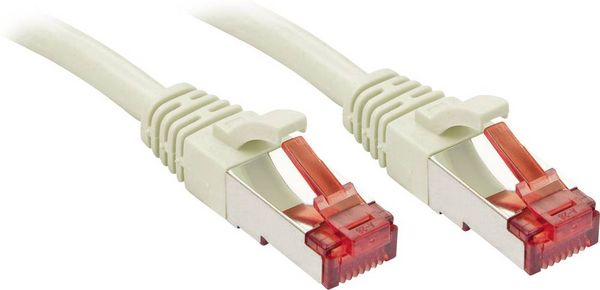 Produktbild: LINDY 47704 RJ45 Patchkabel CAT 6 S/FTP 2.00 m Grau mit Rastnasenschutz 1 St.