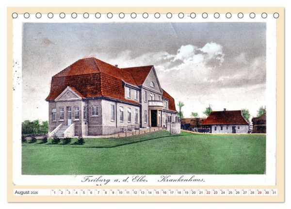 Produktbild: Gru&szlig; aus Freiburg an der Elbe (Tischkalender 2026 DIN A5 quer), CALVENDO Monatskalender