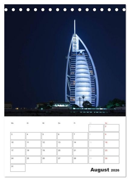 Produktbild: Vertical Dubai 2026 (Tischkalender 2026 DIN A5 hoch), CALVENDO Monatskalender