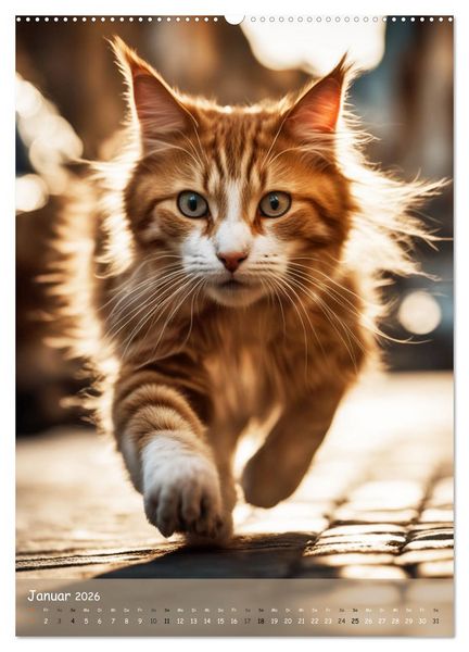 Produktbild: In den Stra&szlig;en der Stadt - Tiere mitten unter uns (hochwertiger Premium Wandkalender 2026 DIN A2 hoch), Kunstdruck in Hochglanz