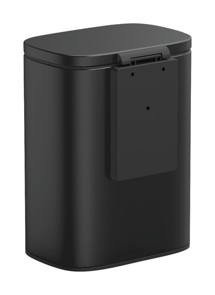 Produktbild: Wand-Kosmetikeimer Mod. Sare Schwarz 5 L, Easy Close Absenkautomatik