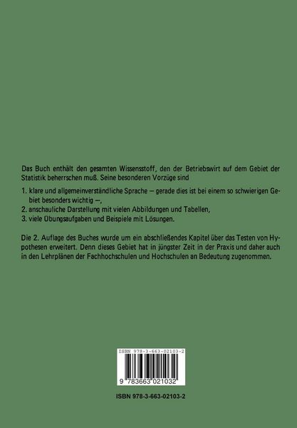 Produktbild: Statistik im Betrieb