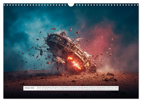 Produktbild: Fliegende Untertasse - Die gro&szlig;e Fantasiereise (Wandkalender 2026 DIN A3 quer), CALVENDO Monatskalender