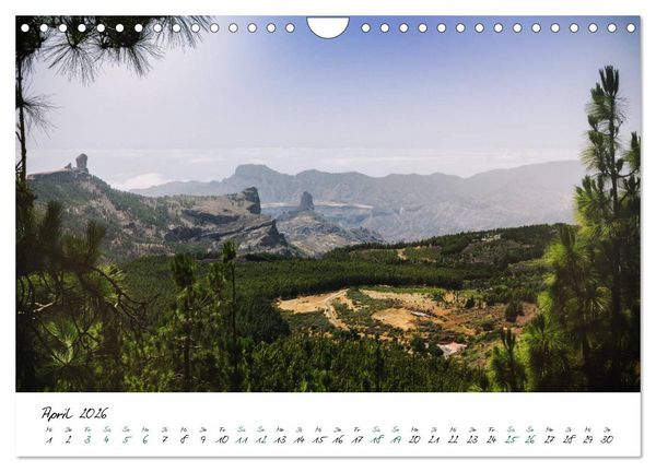 Produktbild: Gran Canaria - 365 Tage Fr&uuml;hling (Wandkalender 2026 DIN A4 quer), CALVENDO Monatskalender