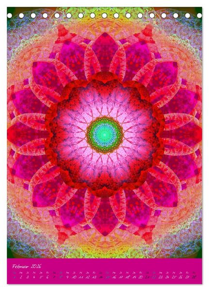 Produktbild: MANDALAS der Natur (Tischkalender 2026 DIN A5 hoch), CALVENDO Monatskalender
