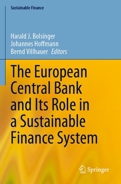 Produktbild: The European Central Bank and Its Role in a Sustainable Finance System