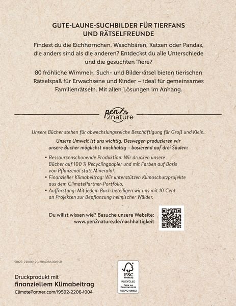 Produktbild: Tierische Suchr&auml;tsel - Finde das, was anders ist!