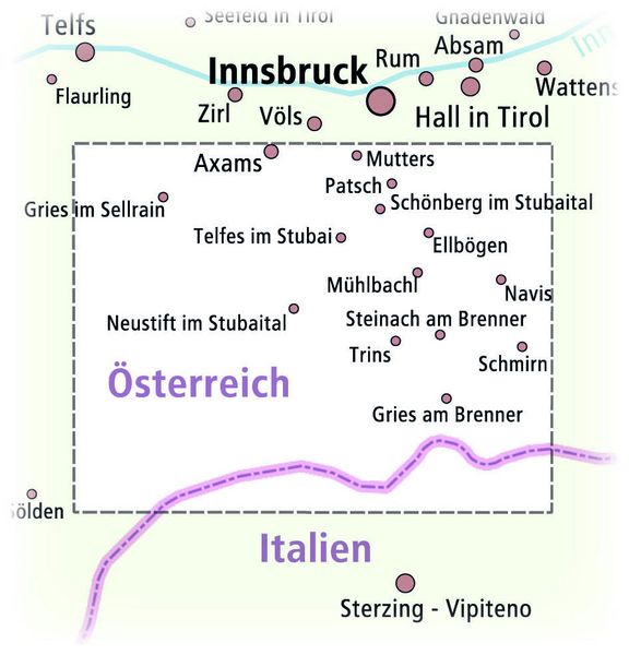 Produktbild: Publicpress Rad- und Wanderkarte Stubaier Alpen, Stubaital, Wipptal 1:35.000