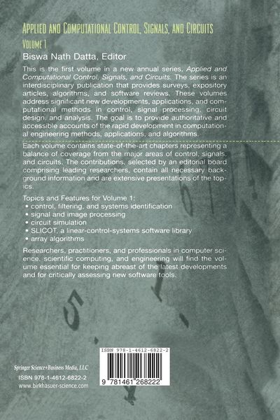 Produktbild: Applied and Computational Control, Signals, and Circuits