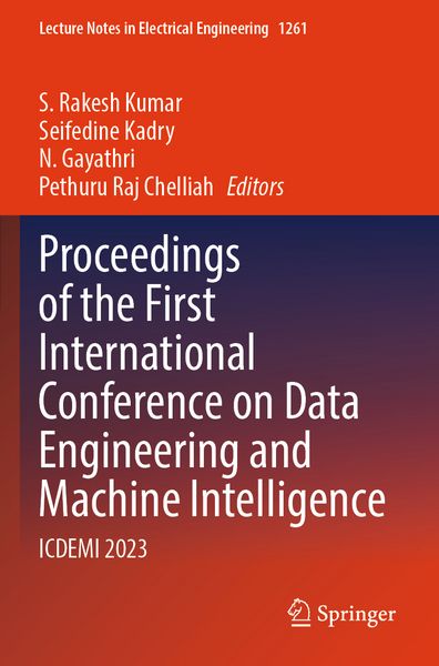 Produktbild: Proceedings of the First International Conference on Data Engineering and Machine Intelligence