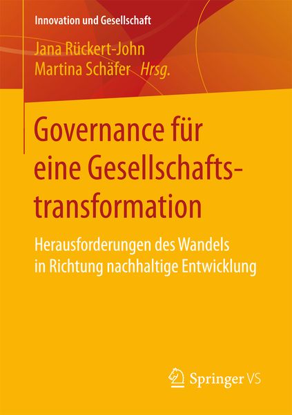 Produktbild: Governance f&uuml;r eine Gesellschaftstransformation