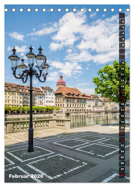 Produktbild: Willkommen in Luzern (Tischkalender 2026 DIN A5 hoch), CALVENDO Monatskalender