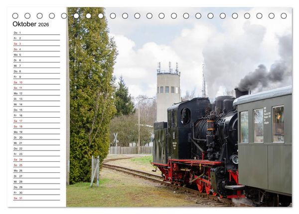 Produktbild: Die Mansfelder Bergwerksbahn (Tischkalender 2026 DIN A5 quer), CALVENDO Monatskalender