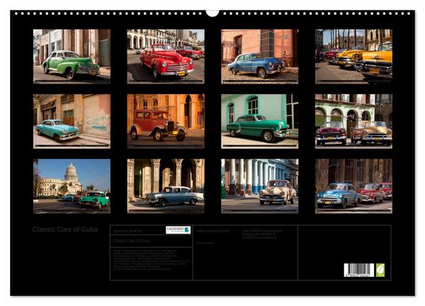Produktbild: Classic Cars of Cuba (Wandkalender 2026 DIN A2 quer), CALVENDO Monatskalender