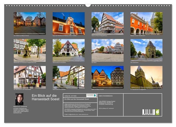 Produktbild: Ein Blick auf die Hansestadt Soest (Wandkalender 2027 DIN A2 quer), CALVENDO Monatskalender