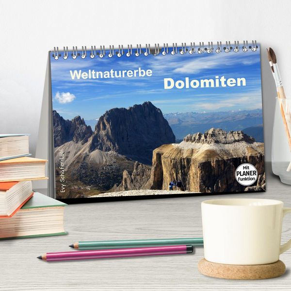 Produktbild: Weltnaturerbe DOLOMITEN (Tischkalender 2026 DIN A5 quer), CALVENDO Monatskalender