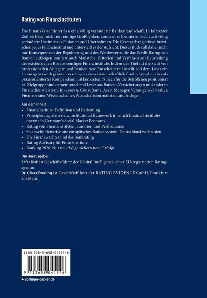 Produktbild: Rating von Finanzinstituten